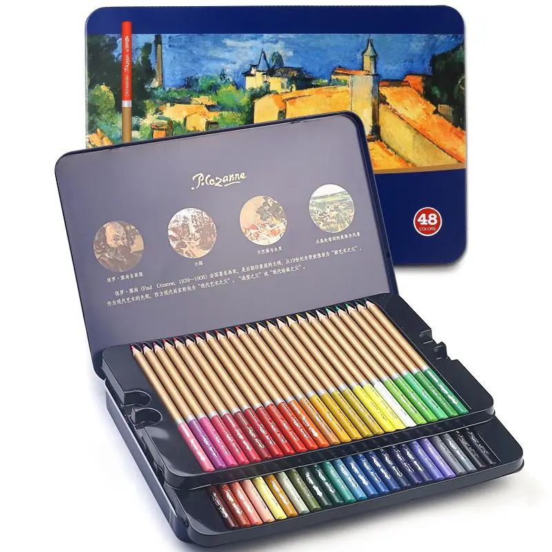 

Oily Professional Art Colour Pencils Set 48 Colors Oil Painting Drawing Art Supplies For Write Drawing Lapis De Cor Art Supplies