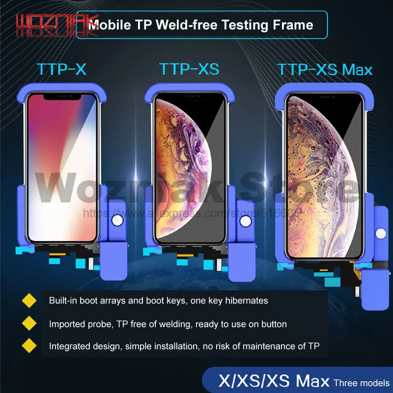 Плата JC для IPHONE X XS XSMAX стандартная испытательная стойка без сварки сенсорный ЖК