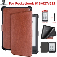 Кожаный чехол для Pocketbook 616 627 632 smart cover для PocketbooBasic lux2 book/touch/lux4 touch hd 3 " чехол+ подарки
