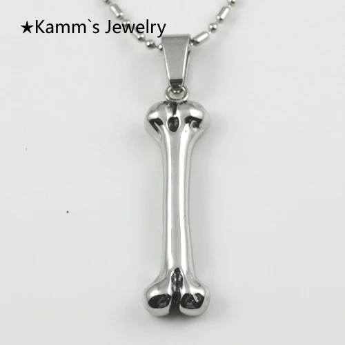 

Dog tag Silver 316L Stainless Steel Mens Pendant Necklace amulet jewelry magnetic tags Bone For Pets correntes masculinas KP015