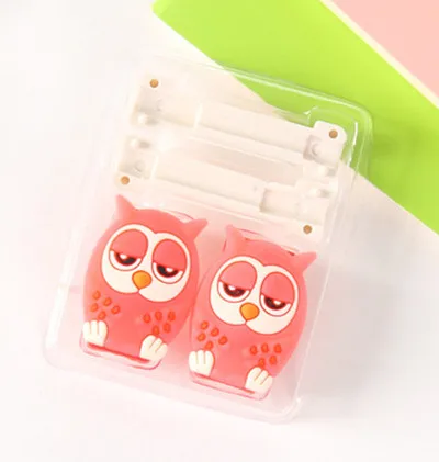 pink owl FFFAS мультфильм USB кабель протектор Телефон линия Winder чехол провода Организатор Клип держатель для IPhone 4 5 5S 6 6s 7 7s 8 X Plus - Цвет: pink owl
