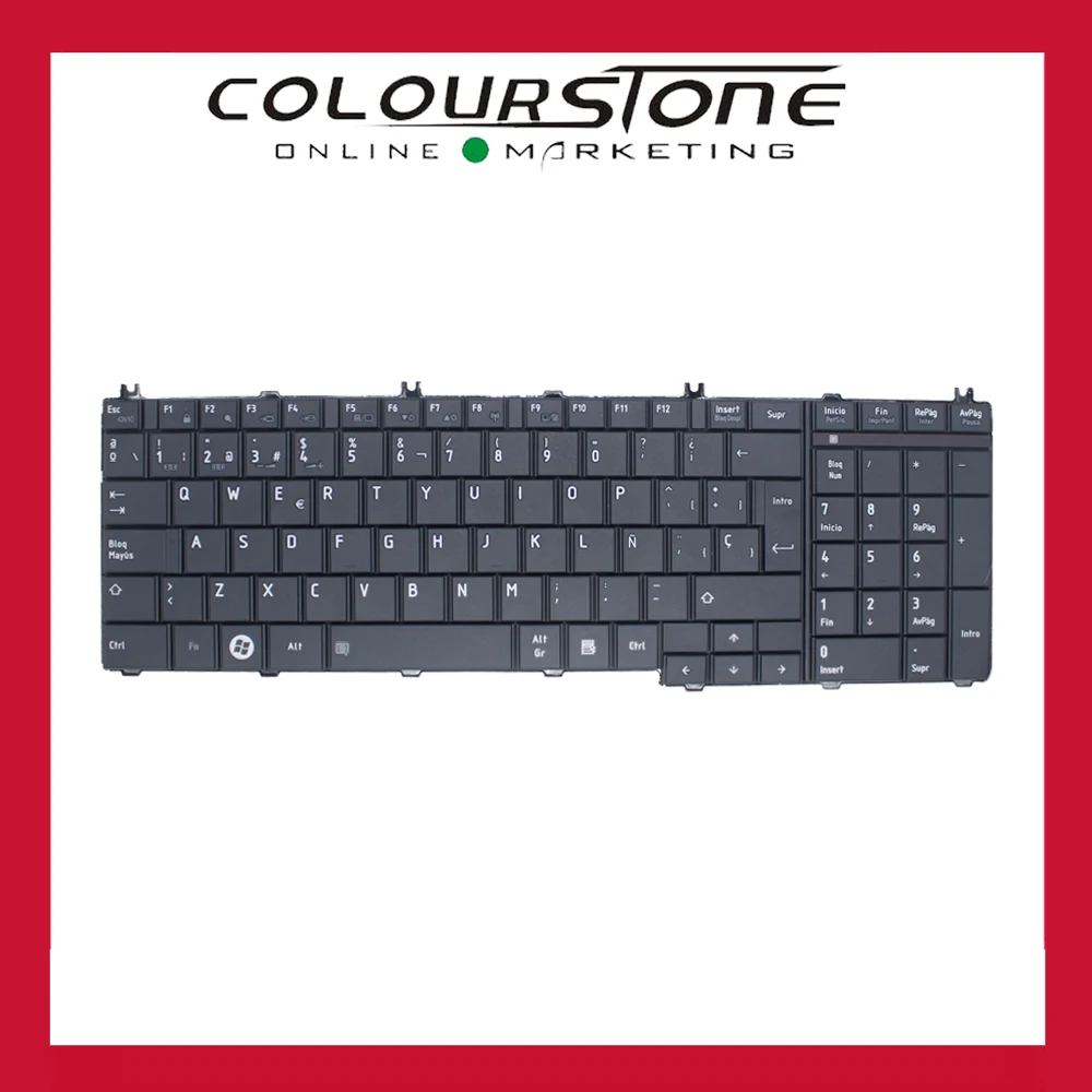 

Teclado Spanish Sp black Notebook keyboard For Toshiba C650 C655 L650 C660 Laptop Keyboard NSK-TAE01 With High Quality