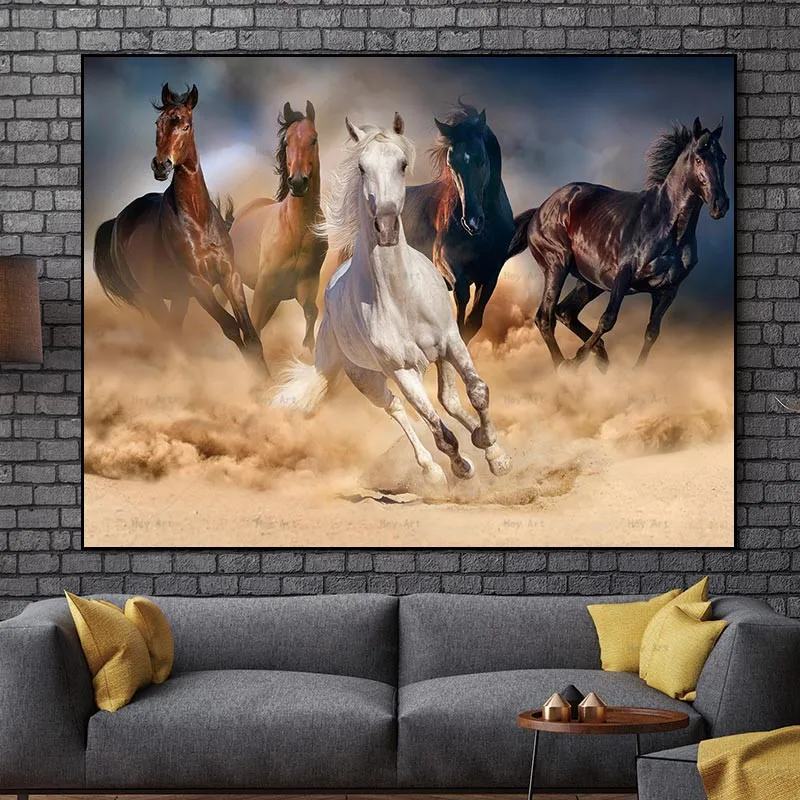 

Wall Pictures for Living Room Zebra Black White Canvas Art Print Horse Painting Animal Poster No Frame