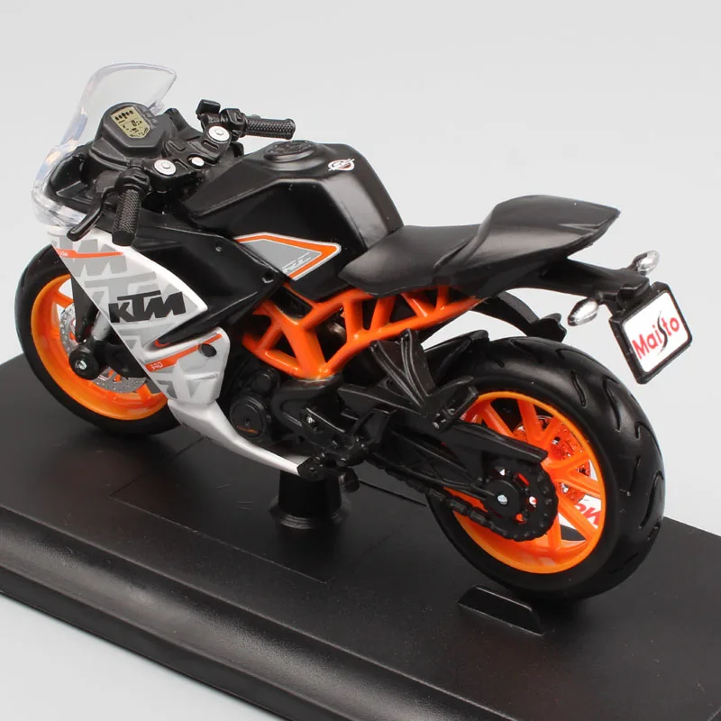 Miniature KTM RC390 Motorcycle Diecast Metal Model Sport Bike Racing Toy Kids 
