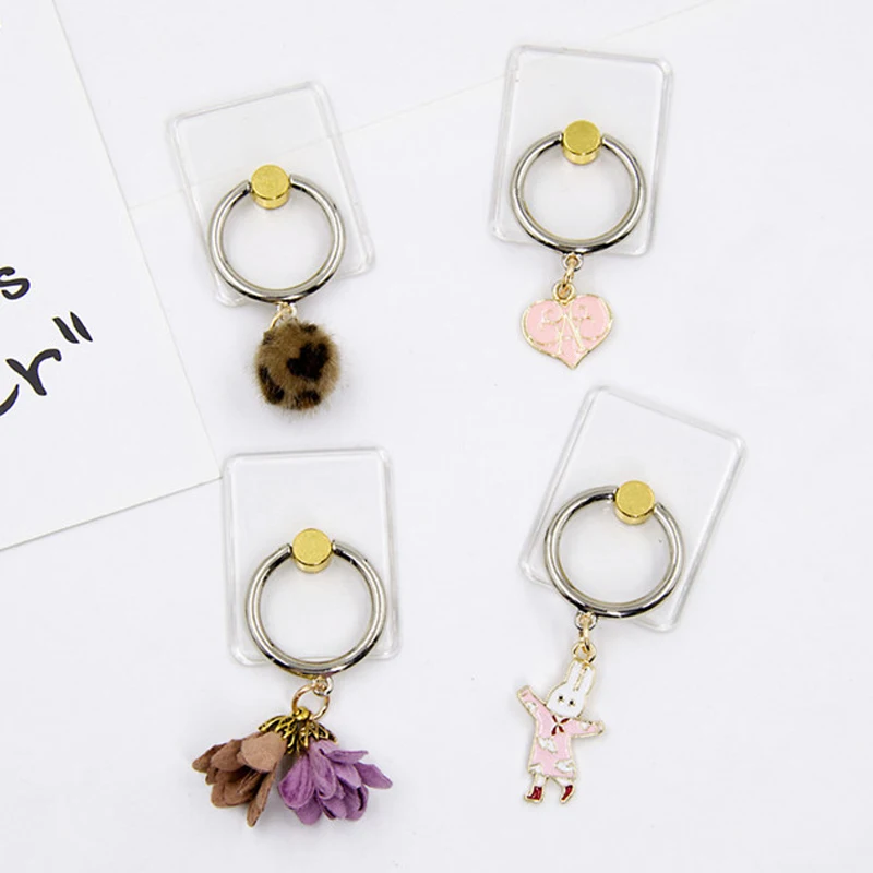 2018 New Design 1 Piece ABS Transparent Mobile Phone Finger Ring Holder Cute Cartoon Phone Holder Ring Stand for Samsung iphone 2018 New Design 1 Piece ABS Transparent Mobile Phone Finger Ring Holder Cute Cartoon Phone Holder Ring Stand for Samsung iphone