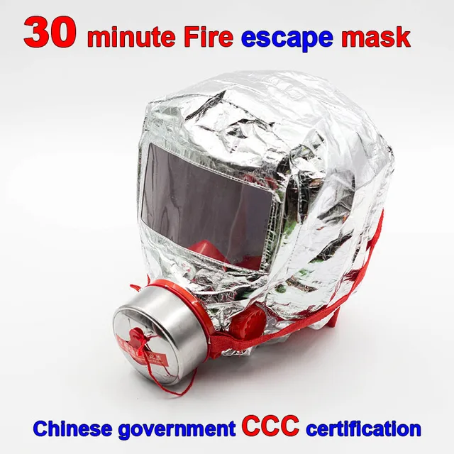 30 minutes Fire escape mask Forced 3C certification Fire respirator gas