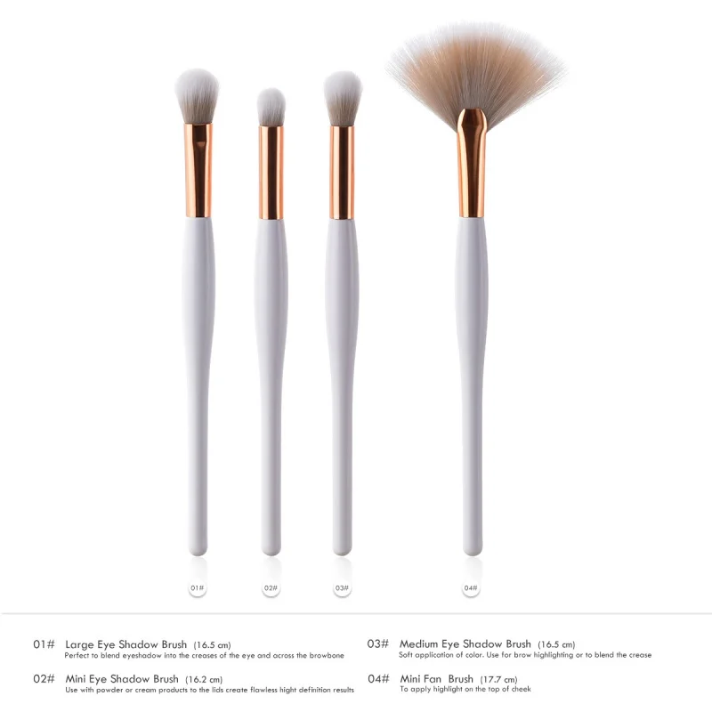 2019 4/8pcs makeup brush kit soft synthetic head wood handle brushes fan flat brush set for women eyeshadow facial make up 2019 4/8pcs makeup brush kit soft synthetic head wood handle brushes fan flat brush set for women eyeshadow facial make up