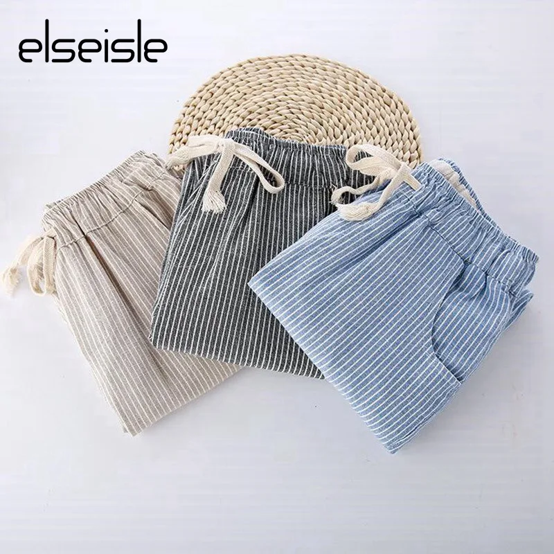 

Striped Pants Casual Trousers Loose Straight Cotton Pants Mid-waist Pocket Full Length Women Pants Pantalon Femme Plus Size 2017