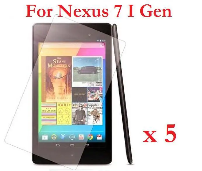 

High Clear Full Body Front Screen Protector For Google Nexus 7 Ist Gen + Retail Package + 5 PCS/Lot