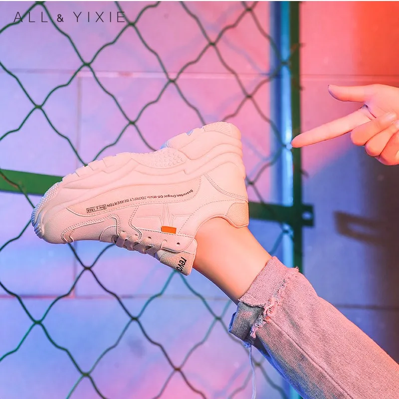 Все YIXIE 2019 новые модные женские туфли для отдыха летние повседневные дышащие