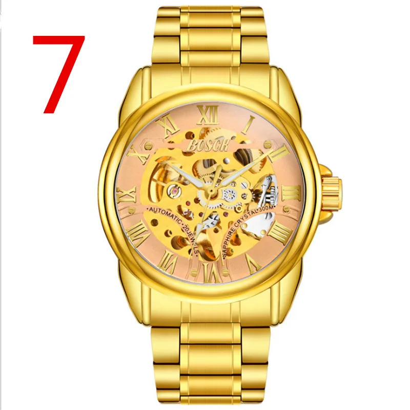 

In 2019, the newly launched gold quartz luxury brand senior military watch and 22 mm stainless steel logistics male watch.
