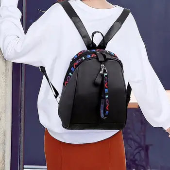 

Women Oxford Cloth Wild Fashion Casual Student Bag Travel Backpack Campus style Flap