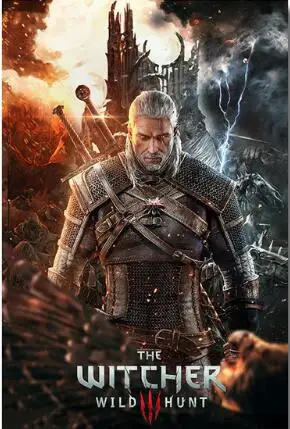 

The Witcher 3 Wild Hunt Silk Posters Game SILK POSTER Decorative Wall painting 24x36inch