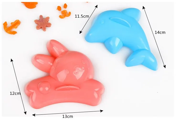 4 шт. милый комплект летние пляжные игрушки Дельфин кролик тыквы фигуры летняя детская одежда детские пляжные модели игрушки