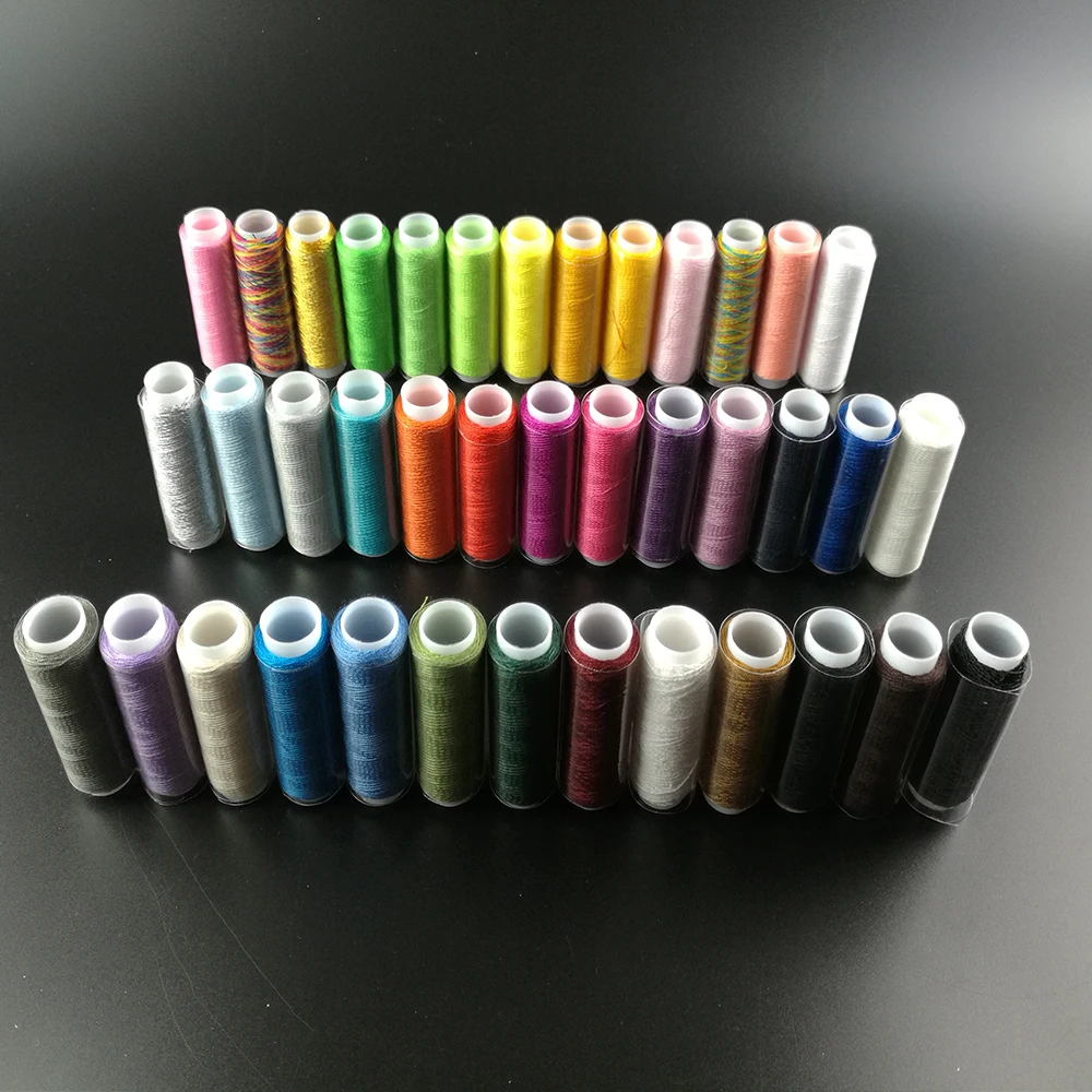 Spools Multi Colors Threads Overlocking Polyester Sewing Maching Thread ...