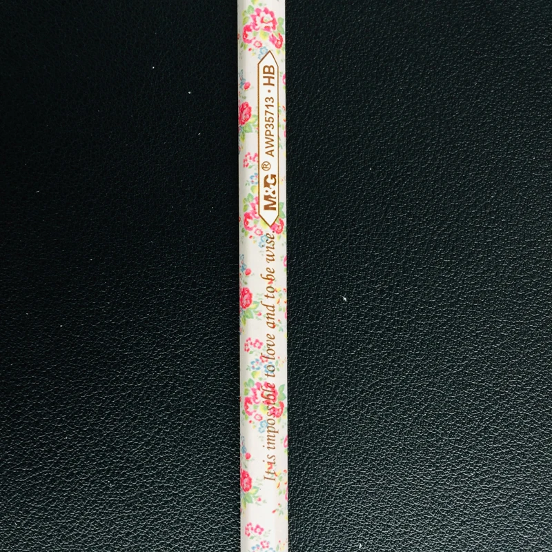 4 шт./партия Элегантный цветочный шестигранный HB стандартный деревянный карандаш Карандаш для письма и рисования школьные канцелярские принадлежности