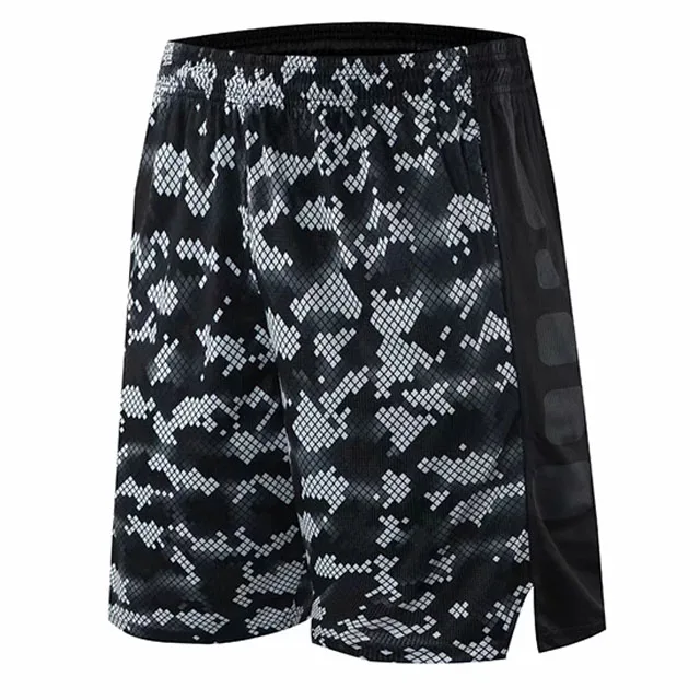 Спортивные мужские шорты для занятия баскетболом с карманами быстросохнущие для бега для фитнеса для спорта Спортивные мужские шорты Йога тренировки короткие брюки против пота шорты - Цвет: 202 black