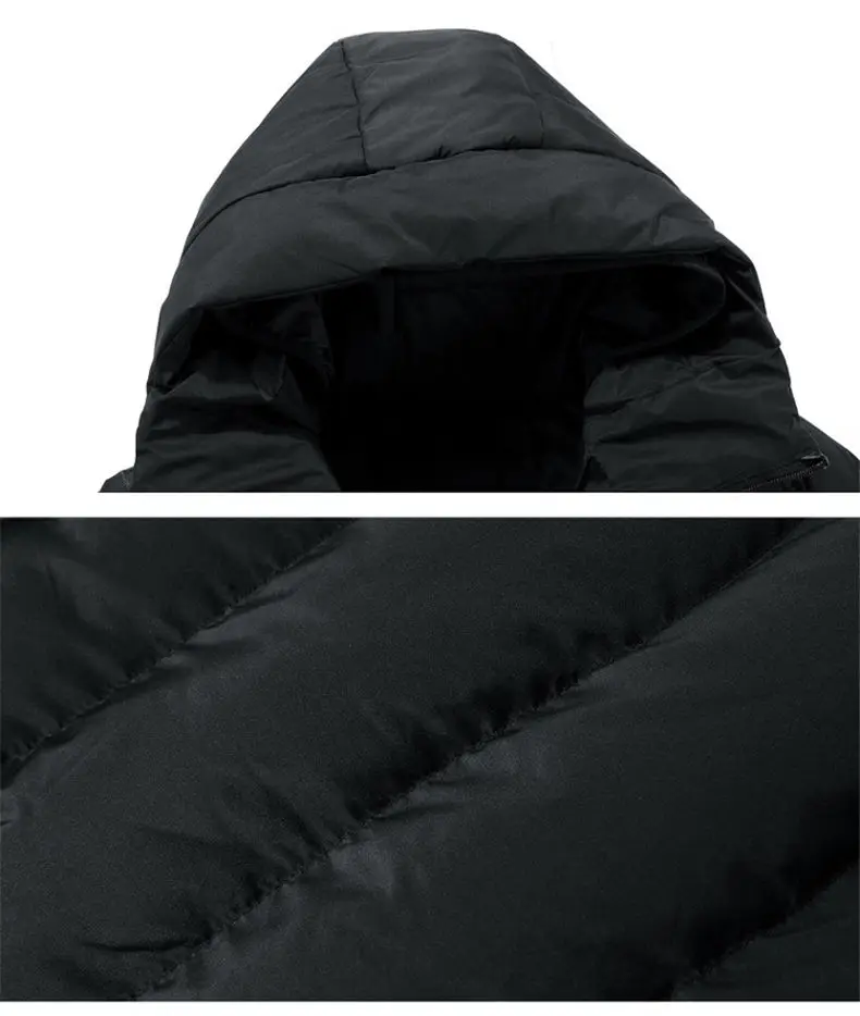 4XL Mens Cotton Padded Youth Winter Warm Mens Jackets Wind Resistant Autumn Thick Hooded Jacket Coats Men 2018 New Dropshipping 06