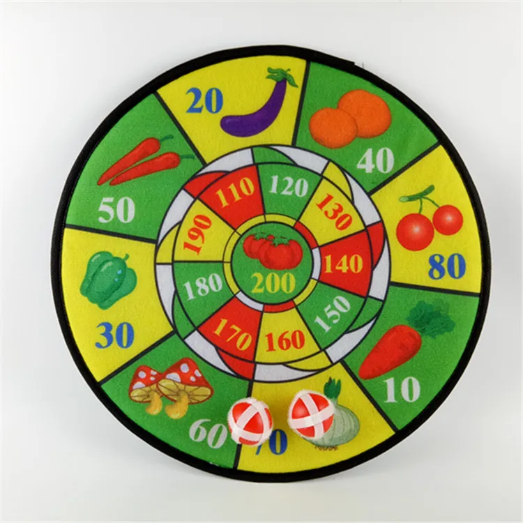 Dartboard target with sticky balls sucker one set throwing game suzakoo