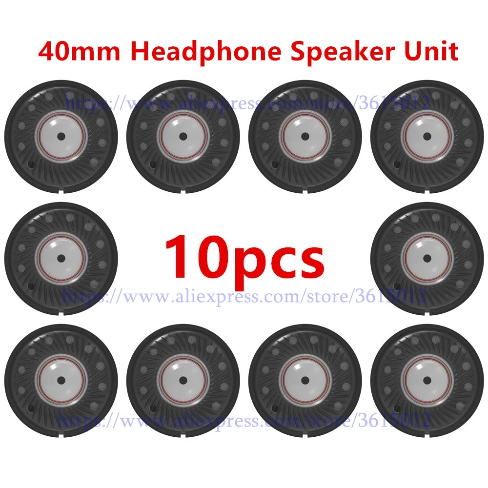10pcs/lot HIFI Mid Bass Speakers Repair Parts 40mm Headphone Speaker Unit Neodymium Headset Driver 112db For Headphones | Электроника