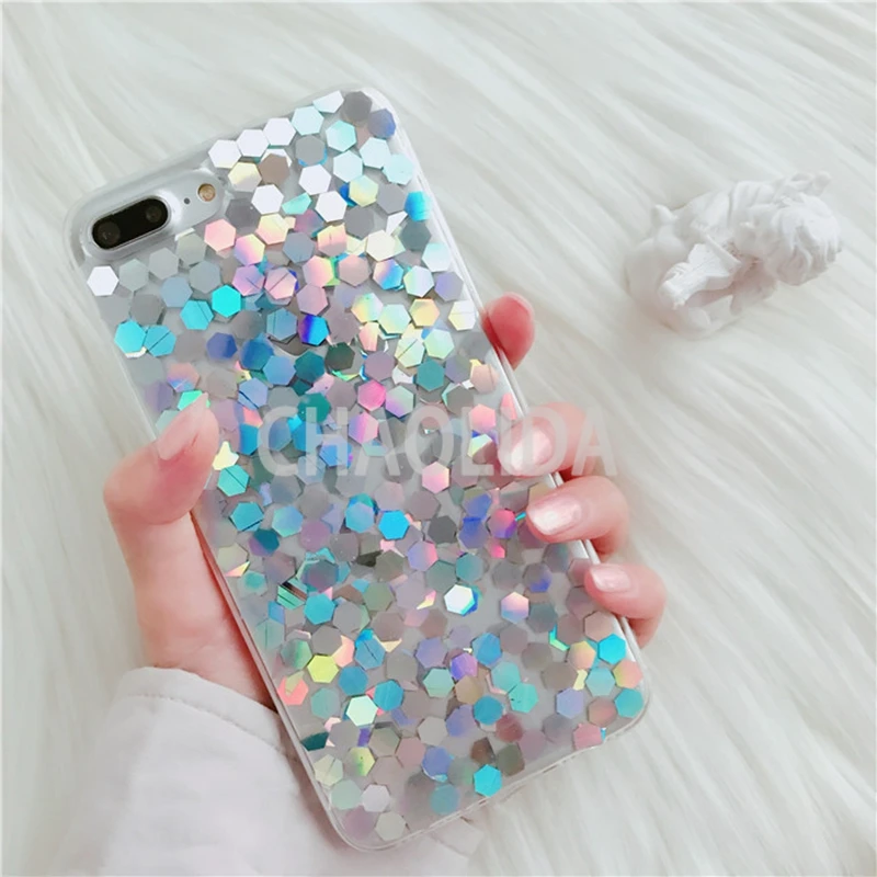 SMT02-0083-01 CHAOLIDA Wholesale Bling Paillettes TPU Cellphone Accessories for Iphone X 6 6s 6Plus 7 7Plus 8 8Plus Gliter Back Cover for Girl (12)