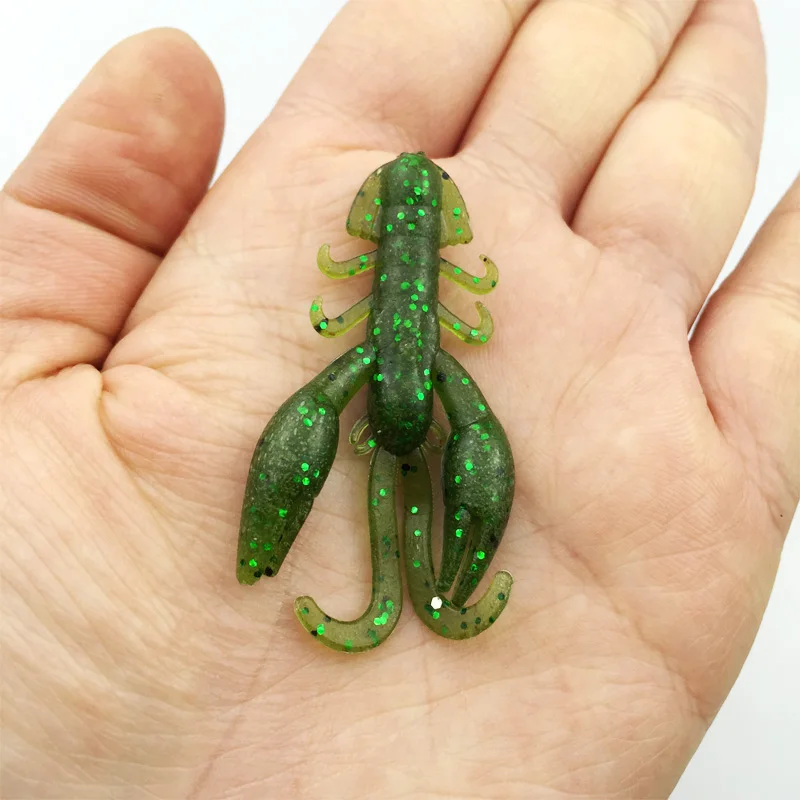 

New Arrival floating 48mm 2g 8pcs Plastice Fishing Lure Smell Attractive Fish Crab Fishing Bait Soft Bait 176