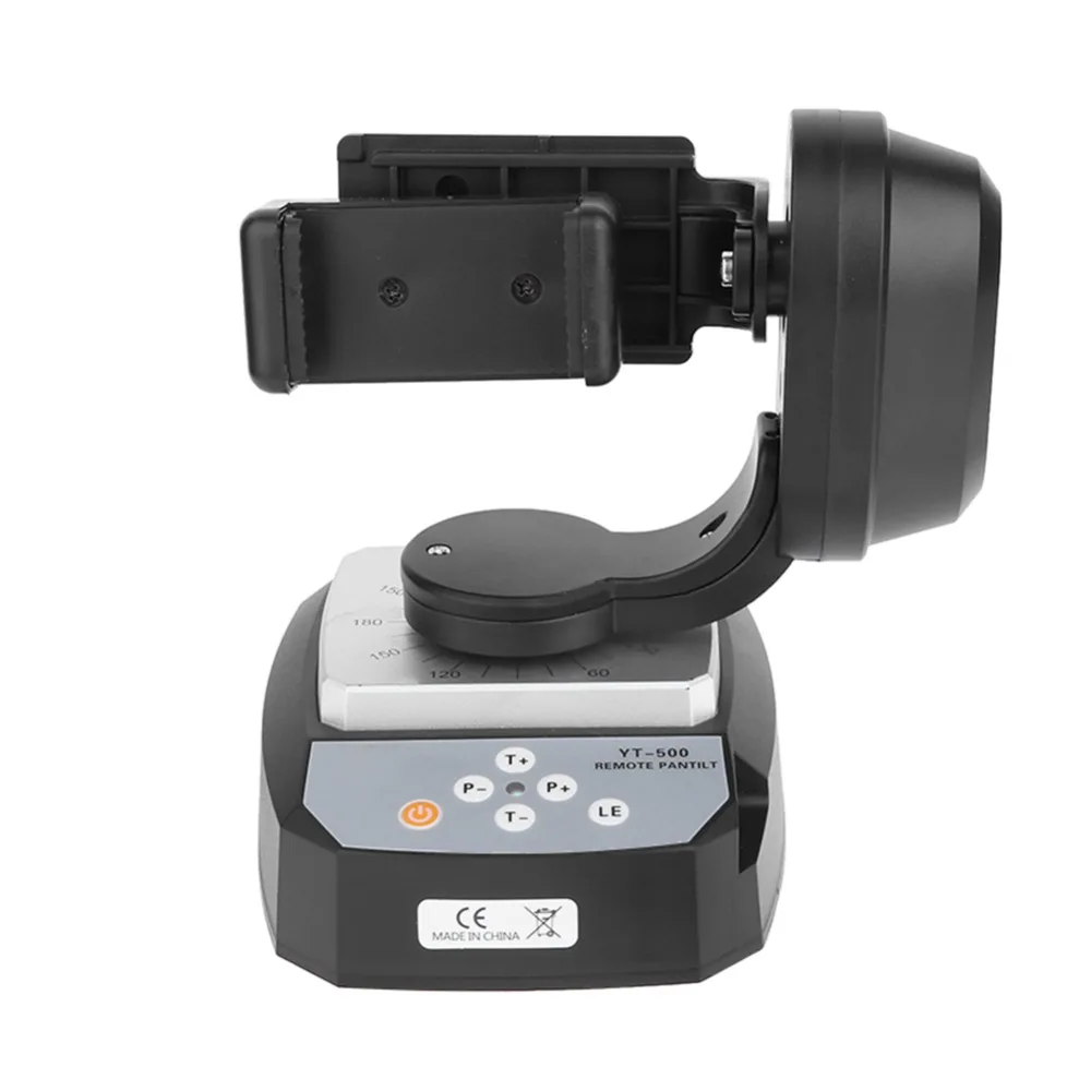 

YT-500 Remote Control Pan Tilt Auto Motorized Rotating Video Tripod Head Stabilizer For Camera Smartphone Tripod Head Monopod