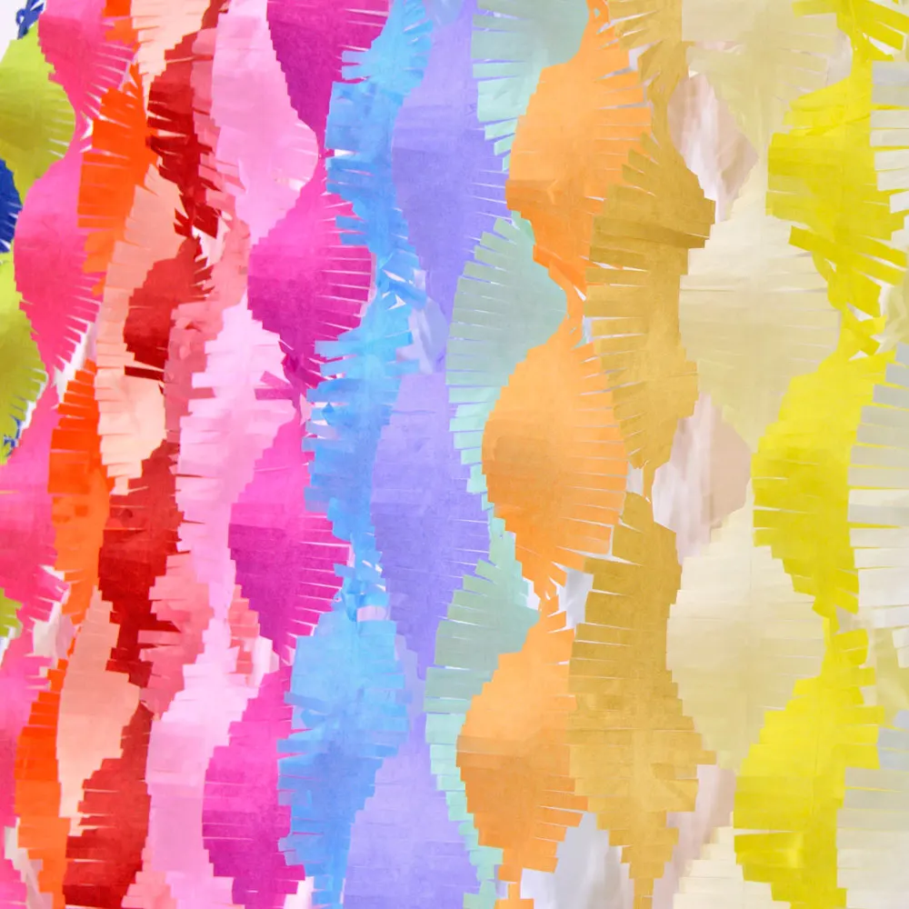 5cm*3M Fringed Party Streamers Tissue Paper Garland DIY Fringe Curtain