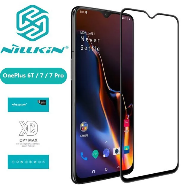 

Oneplus 7 Pro Tempered Glass OnePlus 6T One Plus 7 Pro Screen Protector Nillkin XD CP+MAX Full Cover Film Glass