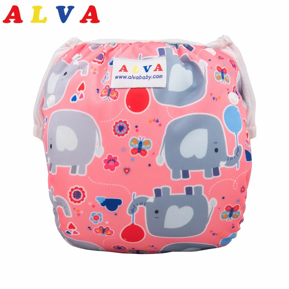 New Arrival! Alvababy Baby Swim Diapers One Size Adjustable Washable Nappies Pool Pant Swim