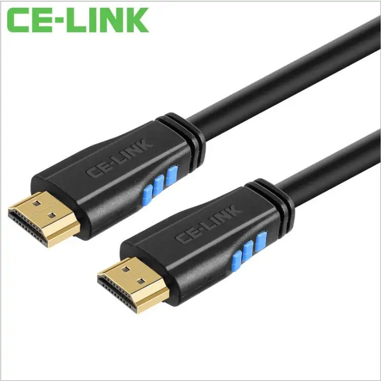

Free shipping  black color Hdmi line HD line 2.0 3D data 4K computer TV cable hdmi cables