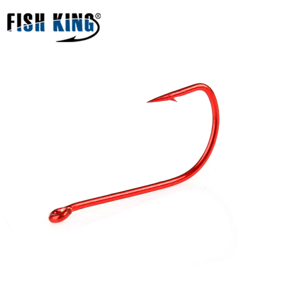 FISH KING 10pcs Fishing Hook SODE Barbed Fishhook Bent Baitholder Fly Fishing Tackle AD Sharp Ringed Carp Hook GAC FISH KING 10pcs Fishing Hook SODE Barbed Fishhook Bent Baitholder Fly Fishing Tackle AD Sharp Ringed Carp Hook GAC