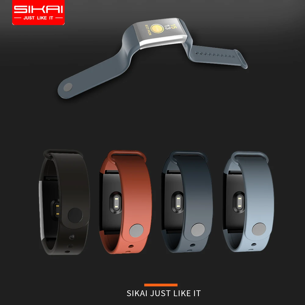 SIKAI  Silicone Watchband For Huami Amazfit Cor Replacement Comfy Colorful Bracelet Watch Strap for Amazfit Cor Smartwatch Band 