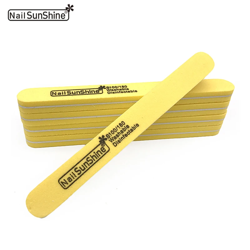 

50pcs Nail File Sponge Sanding Blocks UV Gel Polish Manicure Tools Nail Buffer Emery 100/180 Trimmer Lime a Ongle Professionel