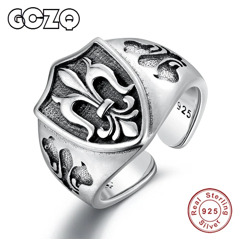 

GCZQ 925 Silver Personality Retro Style man Ring Ring Domineering Carved Gluttonous men's 100% Sterling