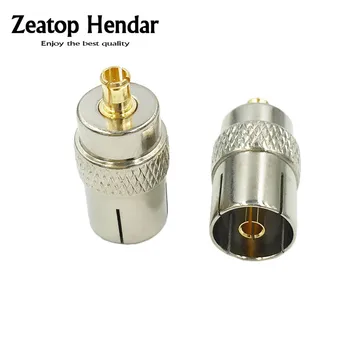 

100Pcs MCX Plug Male Adapter to IEC DVB-T TV Female Jack RTL2832U R820T Tuner Plug Wire Connector
