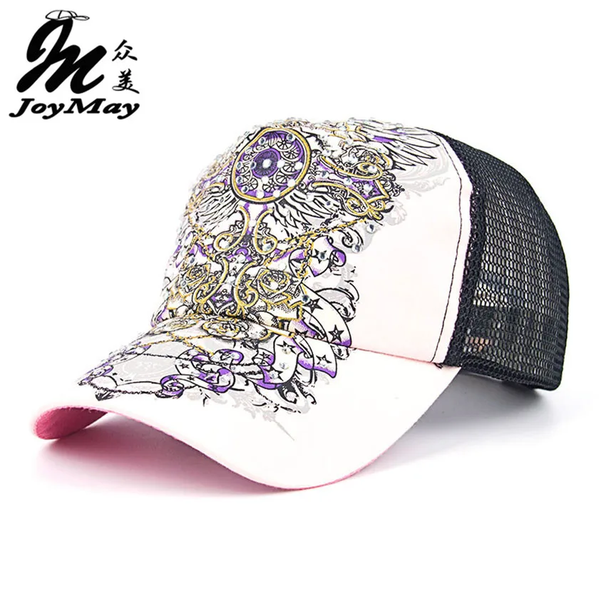 JOYMAY новое лето затенение Крышка Цветочный узор rhinestone Пирсинг сетки бейсболка Женская шапка Бесплатная доставка B295 JOYMAY новое лето затенение Крышка Цветочный узор rhinestone Пирсинг сетки бейсболка Женская шапка Бесплатная доставка B295