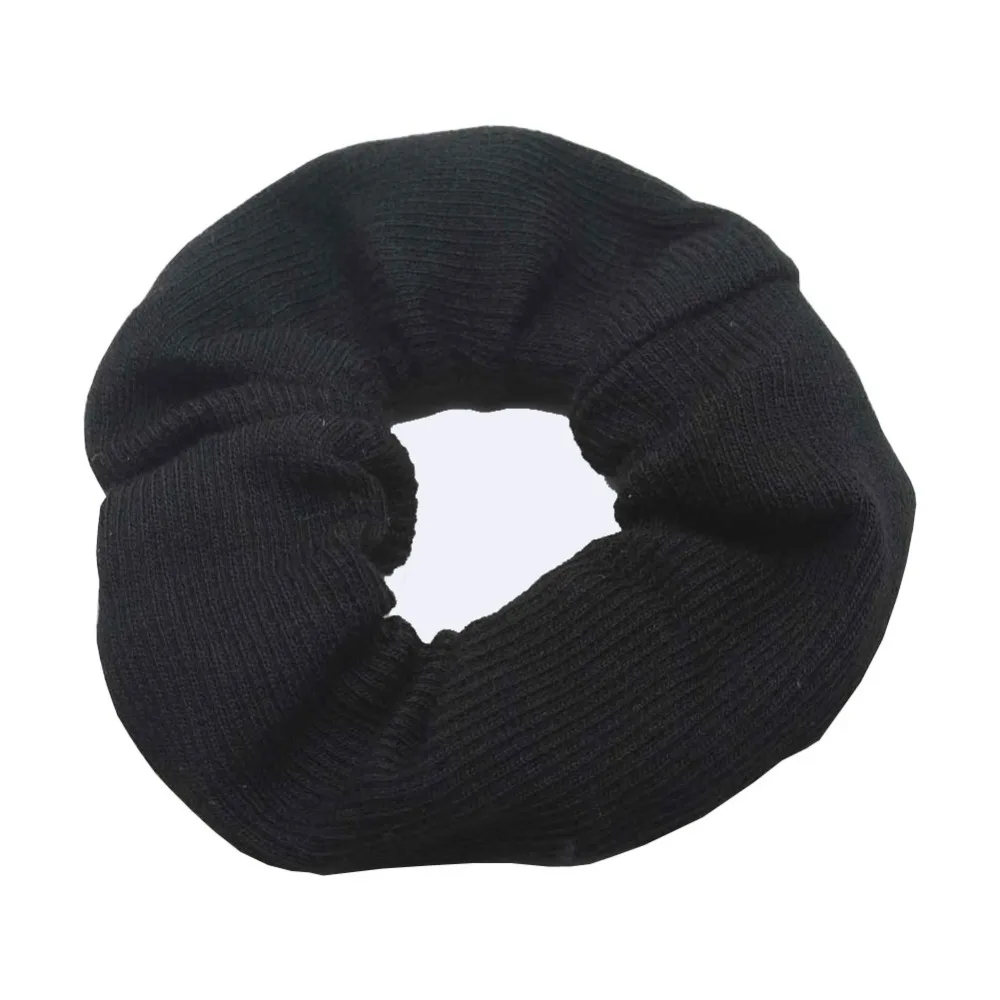 Big Classic Hair Scrunchies Solid Color Soft Fabric Ponytail Holder Ring Elastic Hair Tie For Women & Girl Hair Accessory