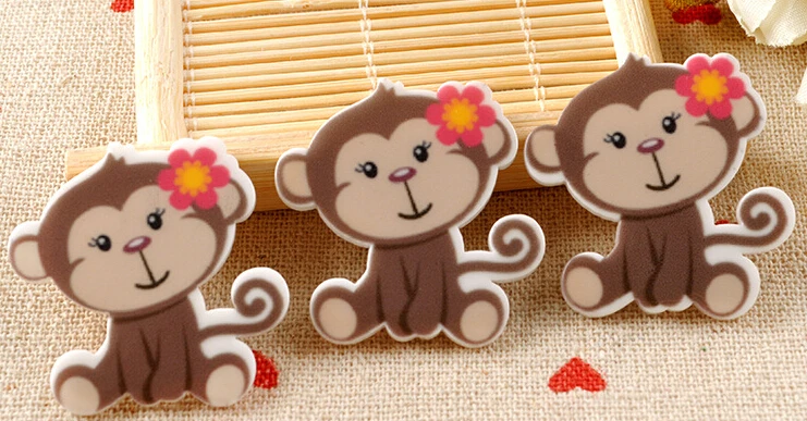 

Free shipping 30 pcs cartoon planar resin ribbon PR 38