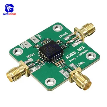 

AD831 High Frequency RF Mixer Module 1 -500MHz Bandwidth Dual Balanced Mixer Single Chip Radio Frequency Converter