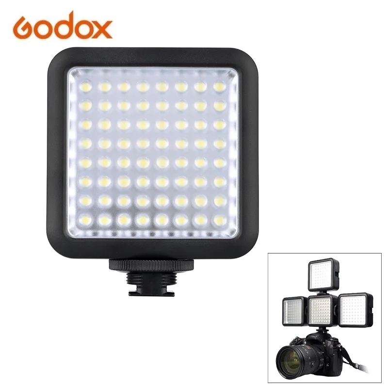 Godox LED64 Video Light LED Lights for DSLR Camera Camcorder mini DVR
