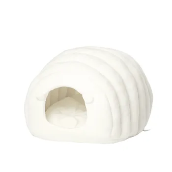 

Japanese Pet Cat House Autumn and Winter Cat Bed Warm Cat Litter Semi-closed Pet Nest Warm Cave Sleeping Mat Nest Pet Supplies
