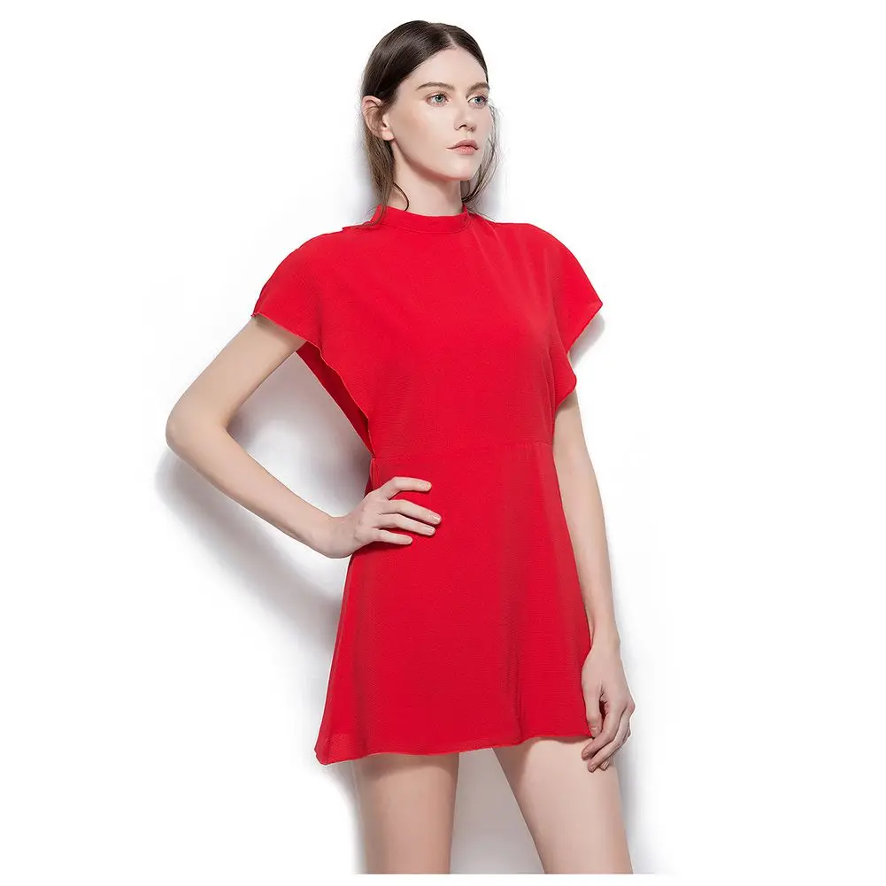TFGS Women S Summer Chiffon Elegant Short Dress Casual Sleeveless Slim A Line Dress Bow Design