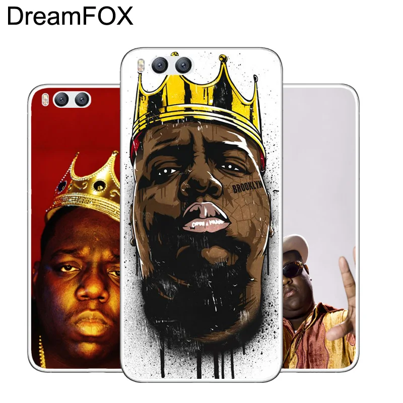 DREAMFOX L393 Notorious Big Biggie Soft TPU Silicone Case Cover For Xiaomi Mi Note 2 3 4 5 6 8 SE M5 4C 4S 5C 5S 5X 6X A1 Plus |