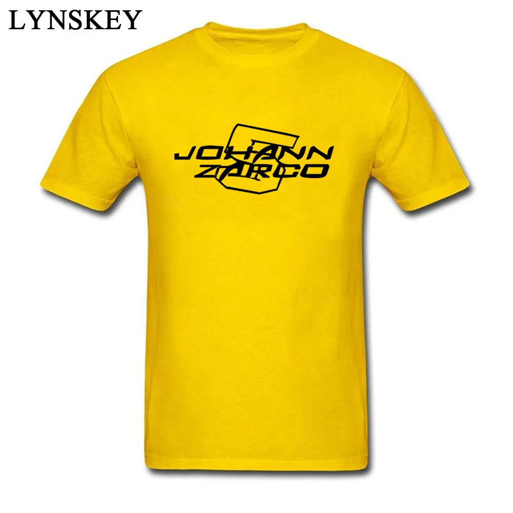 Men's Tops Shirts Funny Unique T Shirts 100% Cotton Crewneck Short Sleeve Cool Johann Zarco Sweatshirts Top Quality Johann Zarco yellow