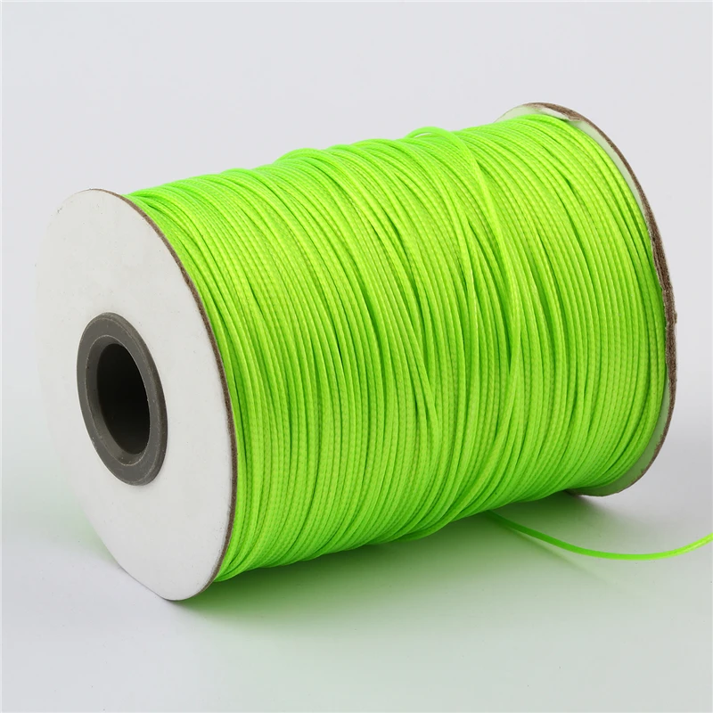 1 mm 15 meters Wax Beading Cord Round Velvet Lace Rope Jewelry Findings Waxed Rope For Fashion Jewelry Crafts