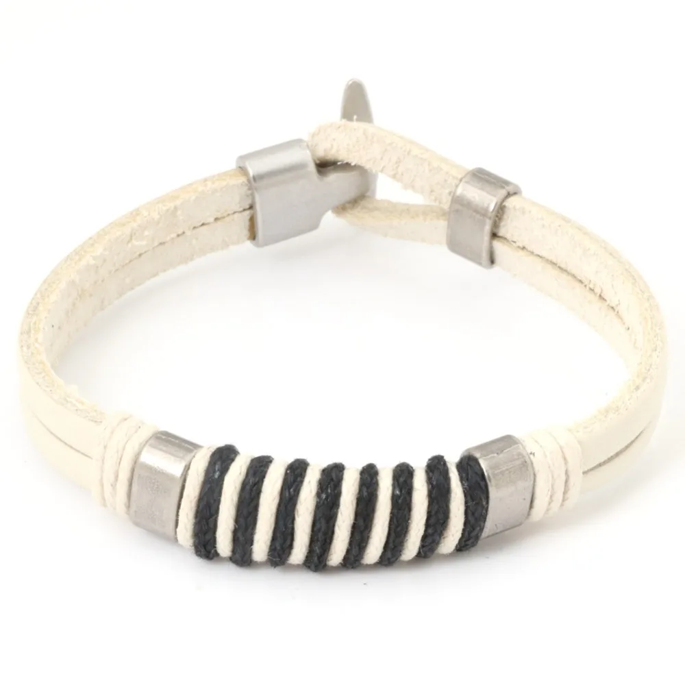 

Free Shipping Multilayer Leather Bracelet Men Jewelry Rock Bracelets For Women Love Vintage Bracelets & Bangles 20cm