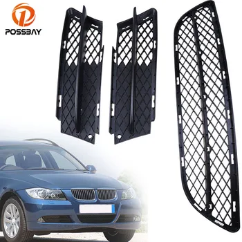 

POSSBAY Car-styling Front Bumper Lower Racing Grilles for BMW 3-Series E90 Sedan 2005-2008 Pre-facelift Black Mesh Grill Vents