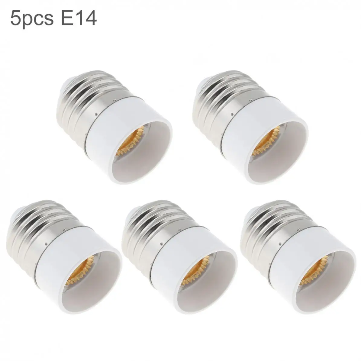 5pcs/lot E14 to LED Bulb Base Adapter Universal Light Converter Lamp Socket Holder with Wear Resistant Copper Ring | Лампы и освещение