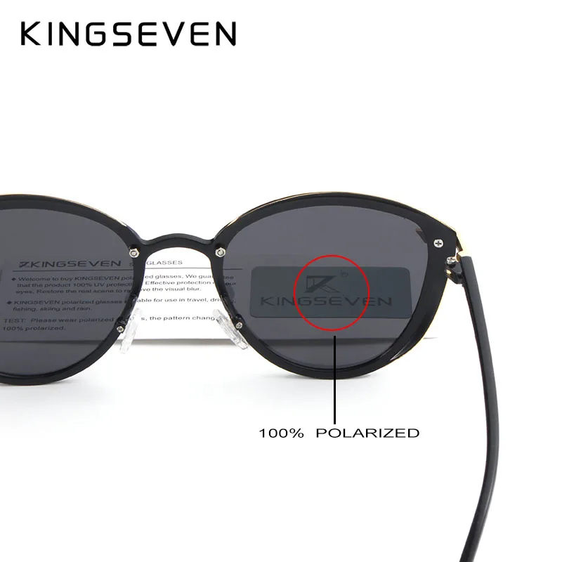 KINGSEVEN Brand Design Cat Eye Sunglasses Women polarized Luxury Alloy Frame+TR90 Sun Glasses Fashion Retro Oculos De Sol Gafas KINGSEVEN Brand Design Cat Eye Sunglasses Women polarized Luxury Alloy Frame+TR90 Sun Glasses Fashion Retro Oculos De Sol Gafas